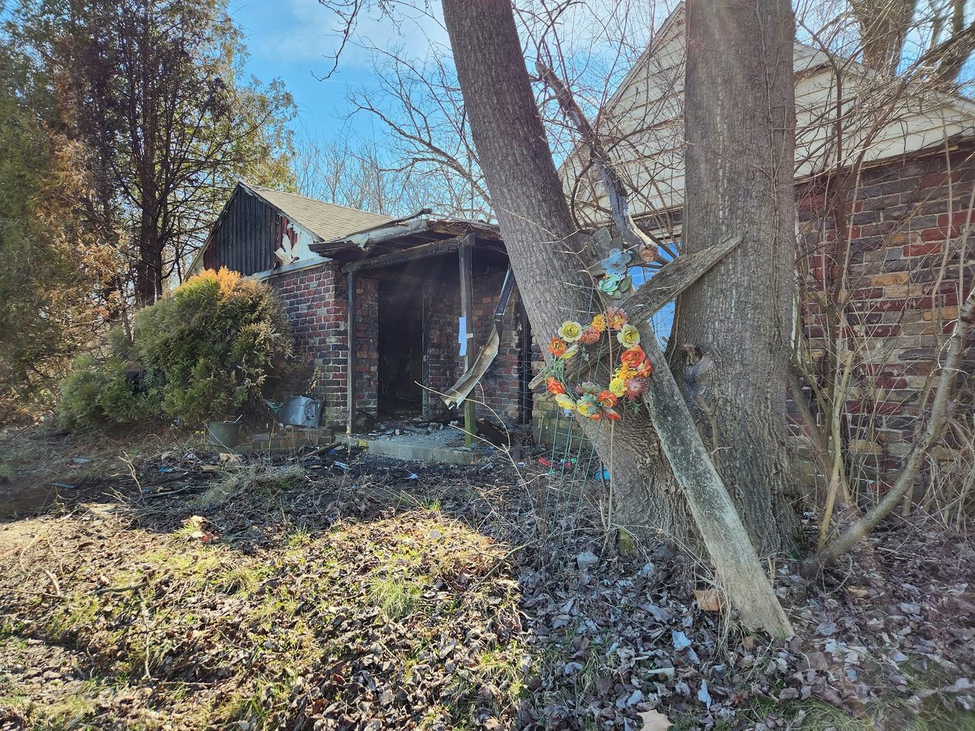 Before — an illegal dump site